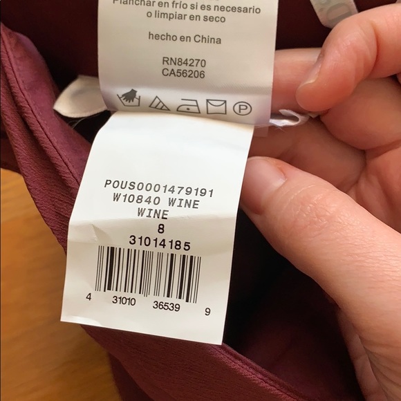 Strapless Purple or Wine Colored Dress - Picture 7 of 9